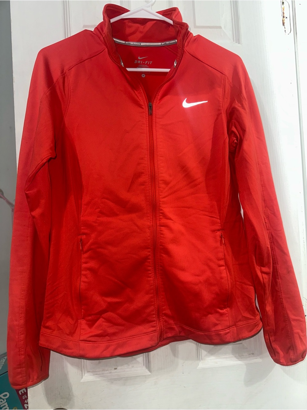 Nike Women’s Orange Dri-FIT Full-Zip Utility Jacket
